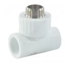 Тройник PP-R комбинированный белый Дн 32х1/2" НР RTP (РосТурПласт) 10758