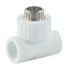 Тройник PP-R комбинированный белый Дн 32х3/4" НР RTP (РосТурПласт) 10759