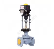 Клапан запорно-регулирующий сталь КЗР 25с947нж односедельный Ду 40 Ру16 фл Kvs=16м3/ч с эл/приводом 3-х позиционным ST0 Арма-Пром