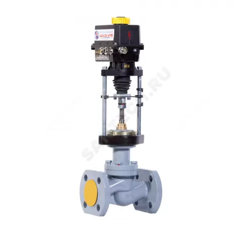Клапан запорно-регулирующий сталь КЗР 25с947нж односедельный Ду 25 Ру16 фл Kvs=6.3м3/ч с эл/приводом 3-х позиционным ST0 230В Арма-Пром