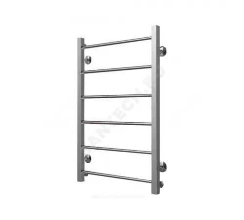 Полотенцесушитель водяной нерж сталь Лесенка Ду 25 (1") НР 400х500мм 4П нижнее подключение в/к соединитель (1"х3/4") Классика-Люкс Элит-Металл В-40-01