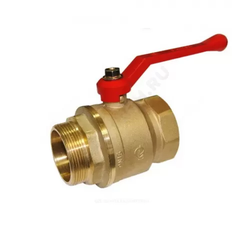 Кран шаровой латунь Стандарт 221 аналог 11б27п1 Ду 50 Ру16 ВР/НР рычаг ГАЛЛОП 103251