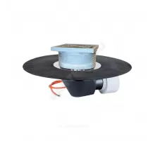 Воронка кровельная HL64.1BH с горизонтальным выпуском PP Дн 75/110 с трапом, электрообогревом, теплоизоляцией, гидроизоляционным полимербитумным полотном HL HL64.1BH