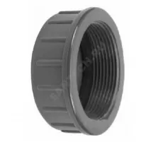 Крышка НПВХ Дн 50 Ру10 резьбовая под клеевое соединение Агригазполимер 206-067