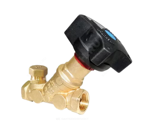 Клапан балансировочный ручной латунь STAD.BY-4 Ду 15 G1/2" Ру16 ВР Kvs=2.97м3/ч без ниппелей Цветлит ZW20066