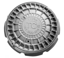 Люк чугун теплосеть (ТС) Т (тяжелый) С250 круглый m=90кг Т(С250)-1-60 ГОСТ 3634-2019 ДПК