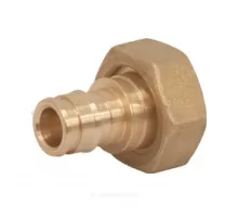 Соединитель для PE-X труб радиальный латунь Дн 20 база 18 мм с накидной гайкой GX179 Giacomini GX179Y034