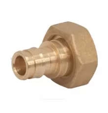 Соединитель для PE-X труб радиальный латунь Дн 20 база 18 мм с накидной гайкой GX179 Giacomini GX179Y034