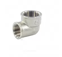 Угольник латунь никель переходной Ду 20х15 (3/4"х1/2") ВР/ВР SantechSystems