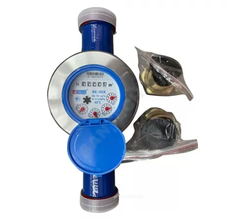 Счётчик х/в крыльчатый многоструйный Ду 40 Ру16 40С L=300мм резьба В/К ВК-Х Метер
