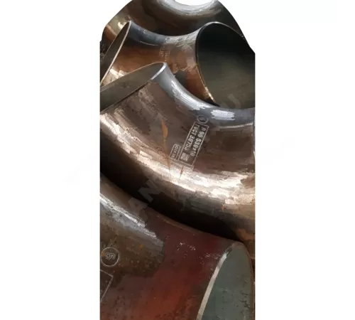 Отвод сталь бесшовный крутоизогнутый 90гр Дн 720х10,0 (Ду 700) под приварку ГОСТ 30753-2001 следы зачистки