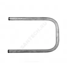 Полотенцесушитель водяной сталь оц П-образный Ду 25 (1") НР 320х500мм боковое подключение б/к КАЗ