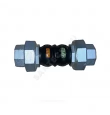 Компенсатор резиновый антивибрационный EPDM Ду 15 Ру16 ВР L=200мм Benarmo сжатие/растяжение 22 мм/6 мм