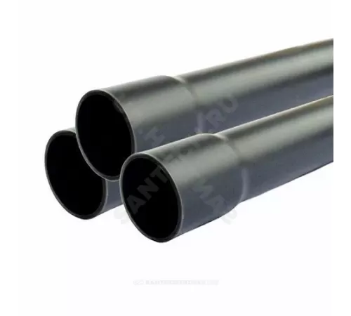 Труба НПВХ 100 SDR21 Дн 50х2,4 Ру10 L=3м серая напорная раструбная под клеевое соединение Aquaviva AQV305024R