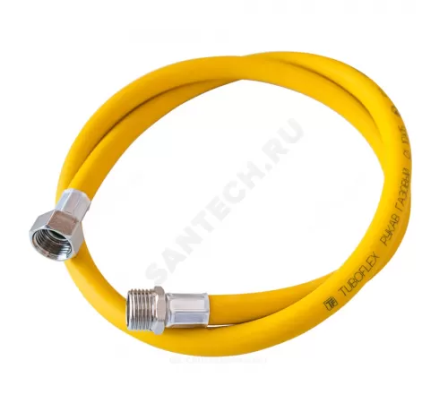 Подводка гибкая для газа ПВХ армированная 1/2" г-ш L=3.5м (евро слот) Tuboflex