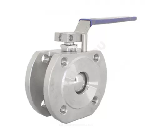 Кран шаровой нерж SS316 Ду 50 Ру40 межфл под электропривод с рукояткой ISO F05/F07 Benarmo