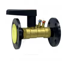 Клапан балансировочный ручной латунь FODRV Ду 20 Ру16 фл Kvs=2.82м3/ч с измерительными ниппелями Venturi BROEN 4450500S-001005