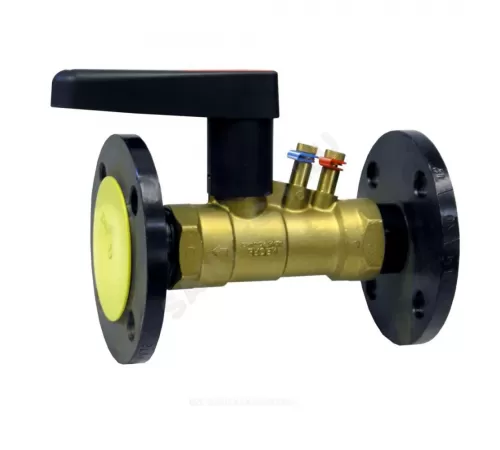 Клапан балансировочный ручной латунь FODRV Ду 20 Ру16 фл Kvs=2.82м3/ч с измерительными ниппелями Venturi BROEN 4450500S-001005