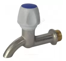 Кран седловой водоразборный латунь без штуцера КрН15 Ду 15 Ру6,3 НР G1/2" маховик L=106мм настенный Цветлит ZW20031