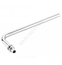 Угольник PE-X/PE-RT для подключения радиатора аксиальный латунь Дн 16х15х90гр L=250мм RTP (РосТурПласт) 29383