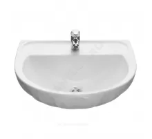 Умывальник подвесной Лотос 58 1 отверстие под смеситель по центру белый Santeri 1.3110.6.S00.10B.0