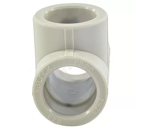 Тройник PP-R серый Дн 20 внутренняя пайка VALFEX 10111020Г