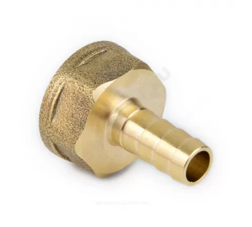 Переходник штуцерный латунь неразъемный для шланга Дн 13х1/2" ВР 9101 Aquasfera 9101-07