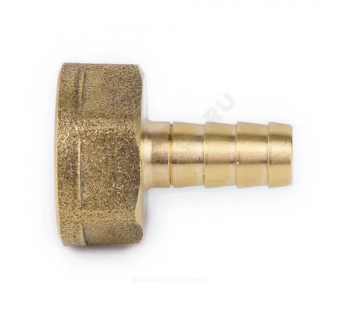 Переходник штуцерный латунь неразъемный для шланга Дн 13х1/2" ВР 9101 Aquasfera 9101-07