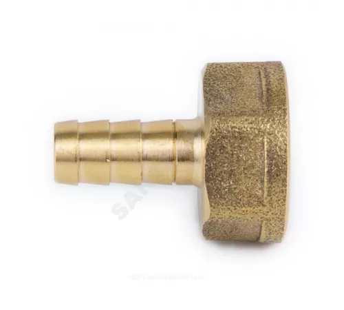 Переходник штуцерный латунь неразъемный для шланга Дн 13х1/2" ВР 9101 Aquasfera 9101-07