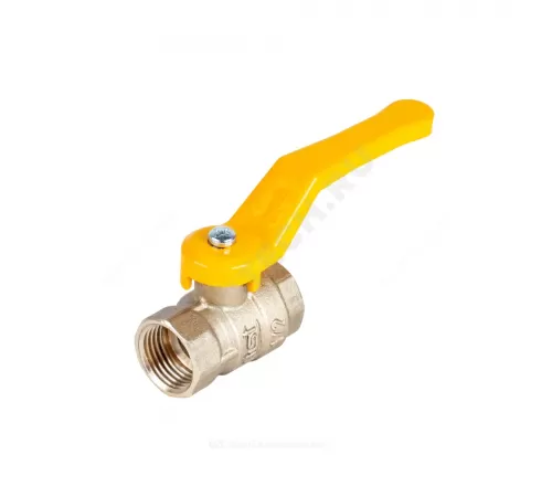Кран шаровой латунь газ Стандарт Ду 15 Ру40 ВР полнопроходной рычаг Dist 411Р