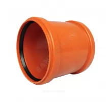 Муфта НПВХ ремонтная коричневая Дн 125 б/нап в/к KGU Ostendorf 221500