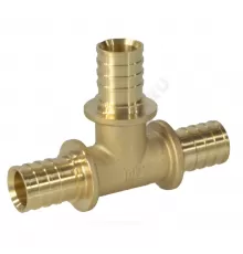 Тройник для PE-X труб аксиальный латунь Дн 25 РОС