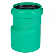 Переход PP-H эксцентрический зелёный KG2000 KG2000R Дн 160х110 б/нап в/к Ostendorf 775350