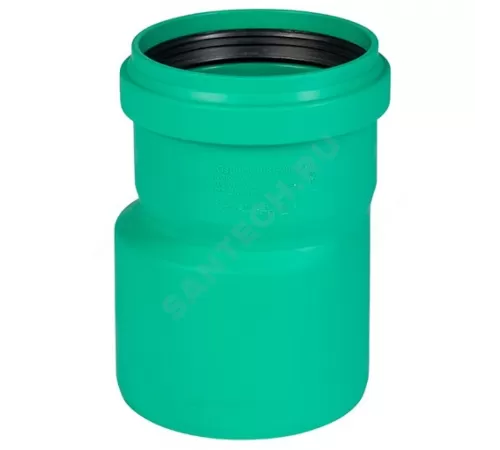 Переход PP-H эксцентрический зелёный KG2000 KG2000R Дн 160х125 б/нап в/к Ostendorf 775450