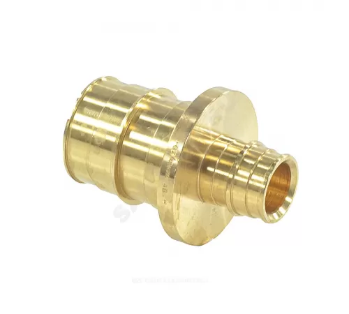 Муфта для PE-X труб радиальная латунь Дн 20х16 переходная РОС