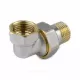 Соединитель латунь никель американка Ду 20 (3/4") угловой ВР/НР 9015 ГОСТ 32585-2013 Aquasfera 9015-02