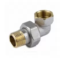 Соединитель латунь никель американка Ду 20 (3/4") угловой ВР/НР 9015 ГОСТ 32585-2013 Aquasfera 9015-02