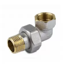 Соединитель латунь никель американка Ду 20 (3/4") угловой ВР/НР 9015 ГОСТ 32585-2013 Aquasfera 9015-02