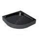 Поддон душевой акриловый полукруглый Classic BLACK N 900х900х160 с противоскользящим покрытием МетаКам АПS_013574