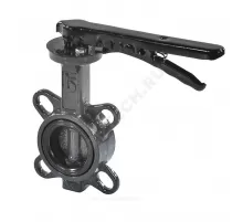 Затвор дисковый поворотный чугун ЗДМ 03 Ду 50 Ру16 межфл с рукояткой диск чугун манжета EPDM Ридан 082X4401