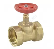 Клапан запорный латунь 15б3р Ду 50 Ру16 ВР прямой Апогей 120003