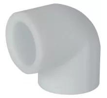 Угольник PP-R белый Дн 90х90гр внутренняя пайка VALFEX 10108090