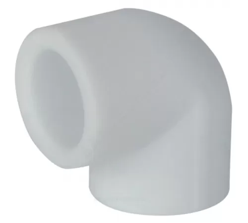 Угольник PP-R белый Дн 90х90гр внутренняя пайка VALFEX 10108090