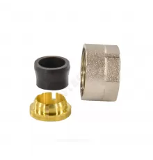 Евроконус для медных труб обжим латунь Дн 15х3/4" с накидной гайкой РОС