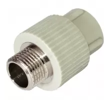 Муфта PP-R комбинированная серая Дн 32х3/4" НР RTP (РосТурПласт) 10947