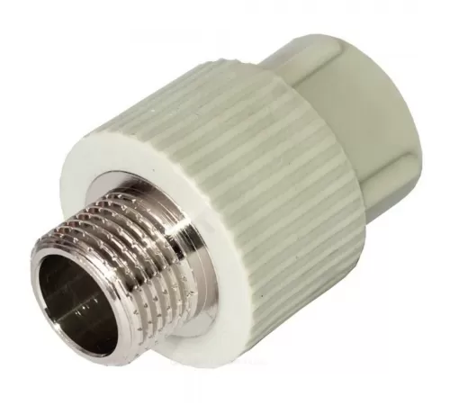 Муфта PP-R комбинированная серая Дн 32х3/4" НР RTP (РосТурПласт) 10947