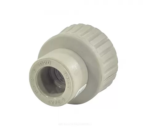 Муфта PP-R комбинированная серая Дн 32х3/4" НР RTP (РосТурПласт) 10947