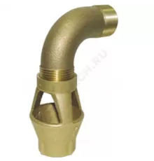 Воронка латунь R141C Ду 20х20 Ру10 ВР G3/4"хG3/4" с закругленным отводом Giacomini R141CY004