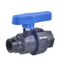 Кран шаровой компрессионный 1/2"x1/2" ВР/ВР Ру10 RTP (РосТурПласт) 17357