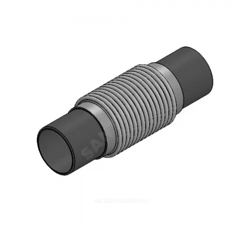 Компенсатор сильфонный осевой б/кожуха сталь нерж DI6340 Ду 25 Ру16 под приварку L=210мм Tecofi DI6340-MVT300025